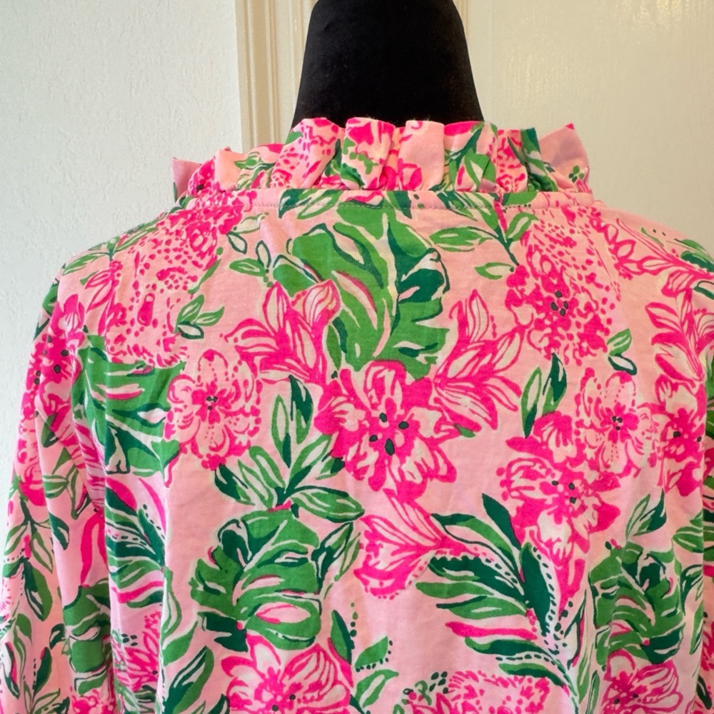 NWOT Lilly Pulitzer Sz L Hayes Dress Conch Shell Pink Koala La La - Picture 6 of 9